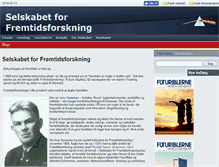 Tablet Screenshot of fremtidsforskning.dk